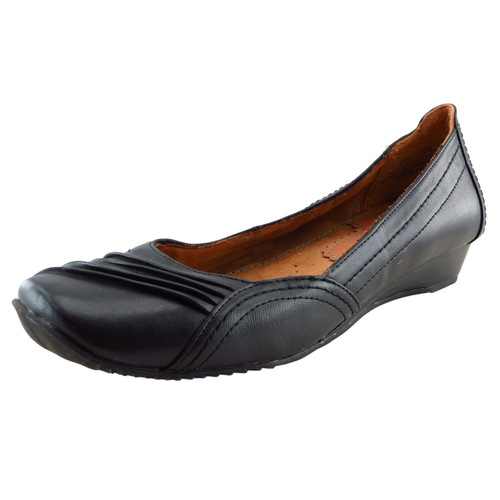 YUU Smoking Flats Black Synthetic Women Shoes Size 7.5 Medium